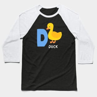 Duck Alphabet funny Baseball T-Shirt